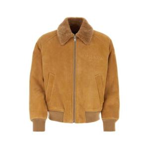 프라다 남성 베이지 Camel 카멜 울 무스탕 UPW474S232JHY F0594