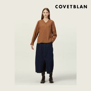 [코벳블랑]플로럴 브이넥 셔츠(V226MSH104W)