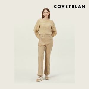[코벳블랑]꽈배기 크롭 니트(V226MSW103W)