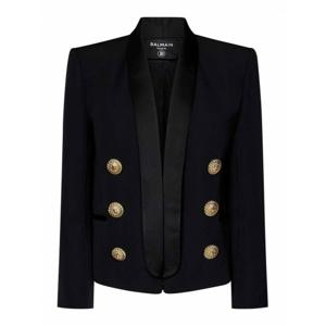 [BALMAIN] 여성 캐주얼 자켓 버진 울 EdgeToEdge DF1SI530ME54EAP 블랙 /8