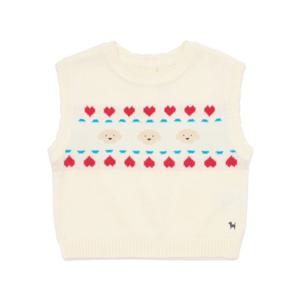 [블루독베이비8] SS25 하트도기 니트 베스트 HJ (4511422001) (BLUEDOG BABY 유아 출산 백일 선물 도트 강