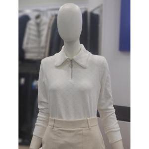 BTR골프 세이브존06 여성 가을 겨울 반집업 티셔츠 샬럿 BVT4601W WHT090