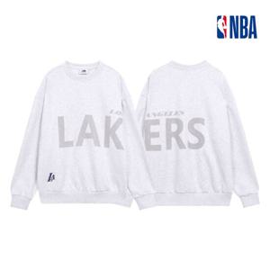 NBA 남녀공용 LAL 사이드 빅 그래픽 맨투맨티셔츠 N251TS032P