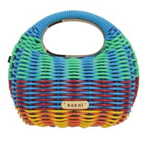 사카이 PVC 코팅 라탄 위빙 디자인 핸드백 S15001 926