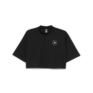 아디다스 바이 스텔라 맥카트니 여성 블랙 크롭탑 JJ0080 BLACK