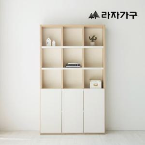 라자가구 메이 5단 1200 심플모던 도어형 수납 책장
