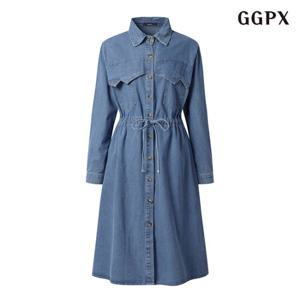 [GGPX]데님 카라 포켓 원피스 (GPAOW005D)
