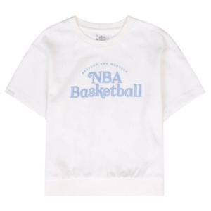 [NBA KIDS]NBA 여아 반팔크롭 맨투맨K252TS620P020