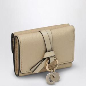 CHLOA  알파벳 미니 삼단 지갑 베이지 CHC21WP946F57/XH_CHLOE-24Q