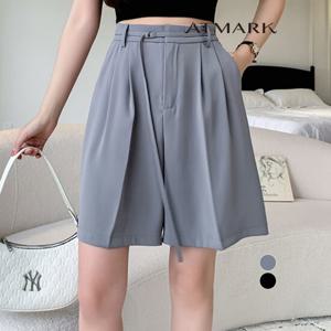 ATMARK 끈벨티드솔리드포멀하프팬츠_AA53PT011G