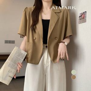 ATMARK 더블라인숏퍼프자켓_AA53JK005G