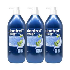댄트롤 쿨링 멘톨 탄산수 샴푸 820ml 3개팩