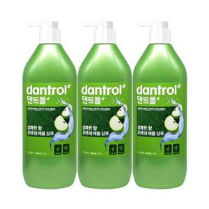 댄트롤 상쾌한향 프레쉬 애플 샴푸 820ml 3개팩