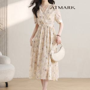 ATMARK 소프트플라워쉬폰원피스_AA53OP016G