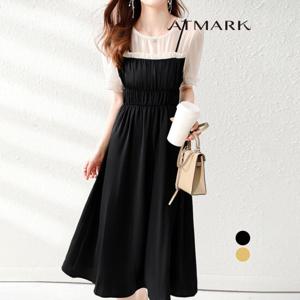 ATMARK 셔링밴딩씬레이어원피스_AA53OP021G