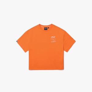 휠라반팔티 KQC FK2RSG2101X-ORG 에센셜 컬러 티셔츠