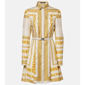 베르사체 Versace Treasure 실크 트윌 셔츠 드레스 P01008434
