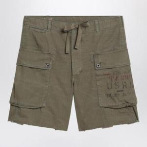POLO RALPH LAUREN Olive green cotton cargo shorts 710963964001CO/Q_POLOR-BO