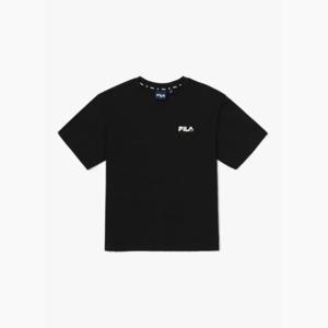 휠라반팔티 TQJ FK2RSG2S01X-BLK Camping 모노 그래픽 티셔츠