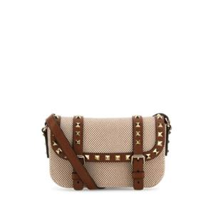 발렌티노 가라바니 여성 베이지 Rockstud 캔버스 크로스백 6W2P0AI6QCE RDV
