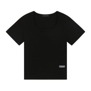 [르샵]25l2l25jts070uu스퀘어넥 골지 반팔 티셔츠