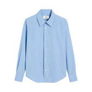 아미 하트 로고 클래식 셔츠 블루 FSH061 CO0097 484