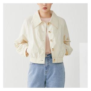 [미쏘]카라변형 밑단밴딩 크롭 점퍼 (MIWJJC422B-T)