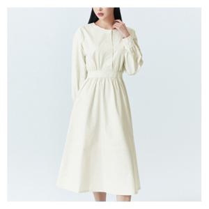 [미쏘]라운드넥 단추포인트 원피스 (MIWOWC413B-T)
