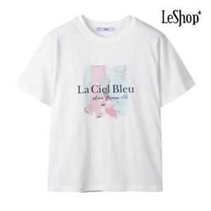[르샵] 블루 그래픽 반팔 티셔츠 (BP5TS026A)