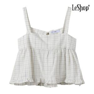 [르샵] 체크 프릴 나시 블라우스 (BP5BL020A)