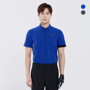 [와이드앵글] TO PRO 소매 배색 집업 폴로 티셔츠 M_WMM25216