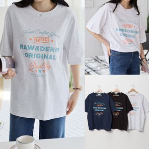 [아이우먼]위쉬몰 SM 빈티지라우나염면반팔티(U379H505) 빅사이즈
