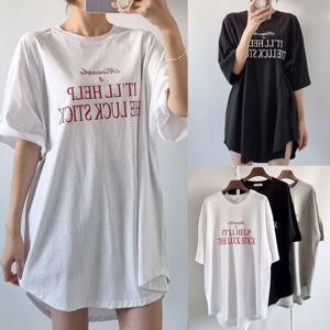 [아이우먼]위쉬몰 NS 라이스레터링롱반팔티(U329H505) 빅사이즈