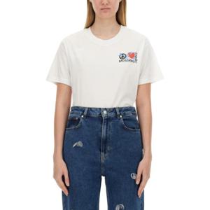 모스키노 반팔 티셔츠 07098237 2001 WHITE