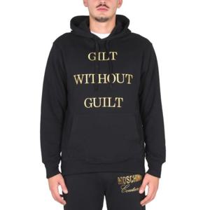 모스키노 후드 티셔츠 17887228 6555 BLACK