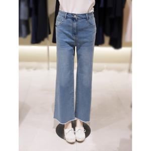 [숲]밑단 수술 와이드 청바지 SB5DP87A