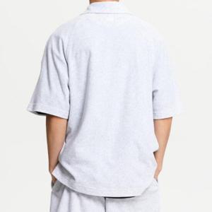 M 뉴발란스반팔티 RQK NBNFE31613-16 UNI 썸머 테리 집업 카라티 LIGHT GRAY