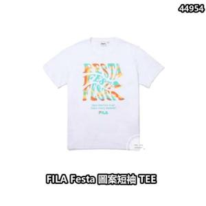 [휠라] HC06 깔끔한 페스타 그래픽 반팔티 RSF2401X