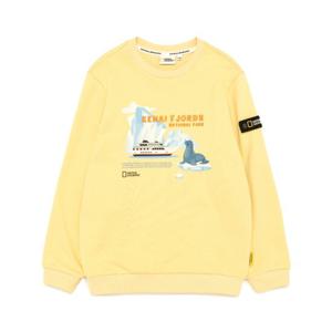 내셔널지오그래픽 키즈 K233USW970 앞판 그래픽 맨투맨 BUTTER