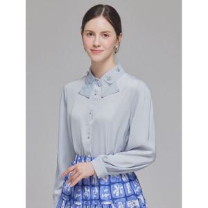 [인베스트]큐빅더블카라블라우스_IN4S3BL5051
