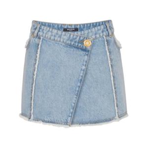 발망 숏 스커트 EF0LA535DF75 BLEU JEAN CLAIR
