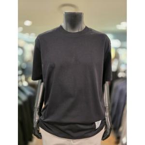 [바쏘옴므][바쏘옴므] Z2KR22A S/S 블랙 백프린팅 세미오버핏 반