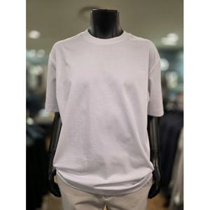 [바쏘옴므][바쏘옴므] Z2KR21A S/S 화이트 백프린팅 세미오버핏