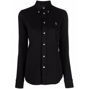 [RALPH LAUREN] 여성 티셔츠 Heidi 자수 옥스포드 셔츠 211664427010 001 블랙 /9