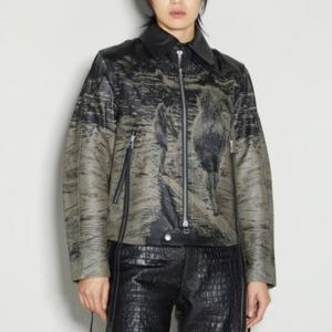 25 SS 이티스 Dixon 딕스존 프린트 레더 집업 자켓 A300002 Zorn