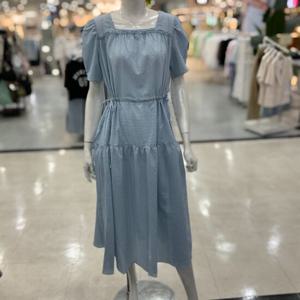 [숲]여름 예술핏 스퀘어넥 반팔 롱원피스 OB5OPR5
