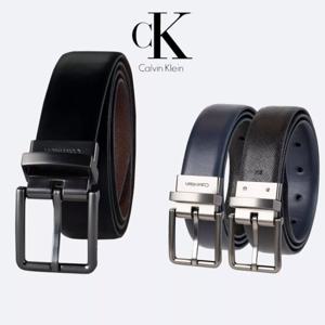 캘빈 클라인 Calvin Klein 11CK010002 남자 Saffiano 양면 드레스 가죽 벨트