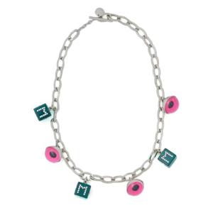 25 SS 마르니 다이스 모티프 참 네크리스 COZB0102A0M2000 TP432093204