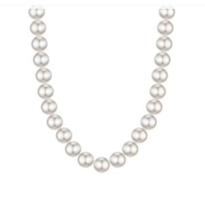 미니골드 14K 6mm 39CM진주 비드 목걸이(스와) NONM4007