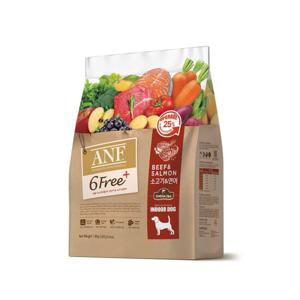 ANF 유기농 6Free 플러스 레드 소고기&연어 1.6kg 강아지 사료